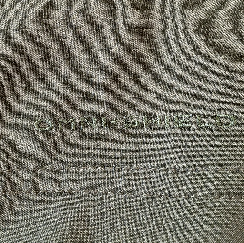 Womans Columbia olive green size large Belle de tour trench coat jacket omnishei - Picture 6 of 6